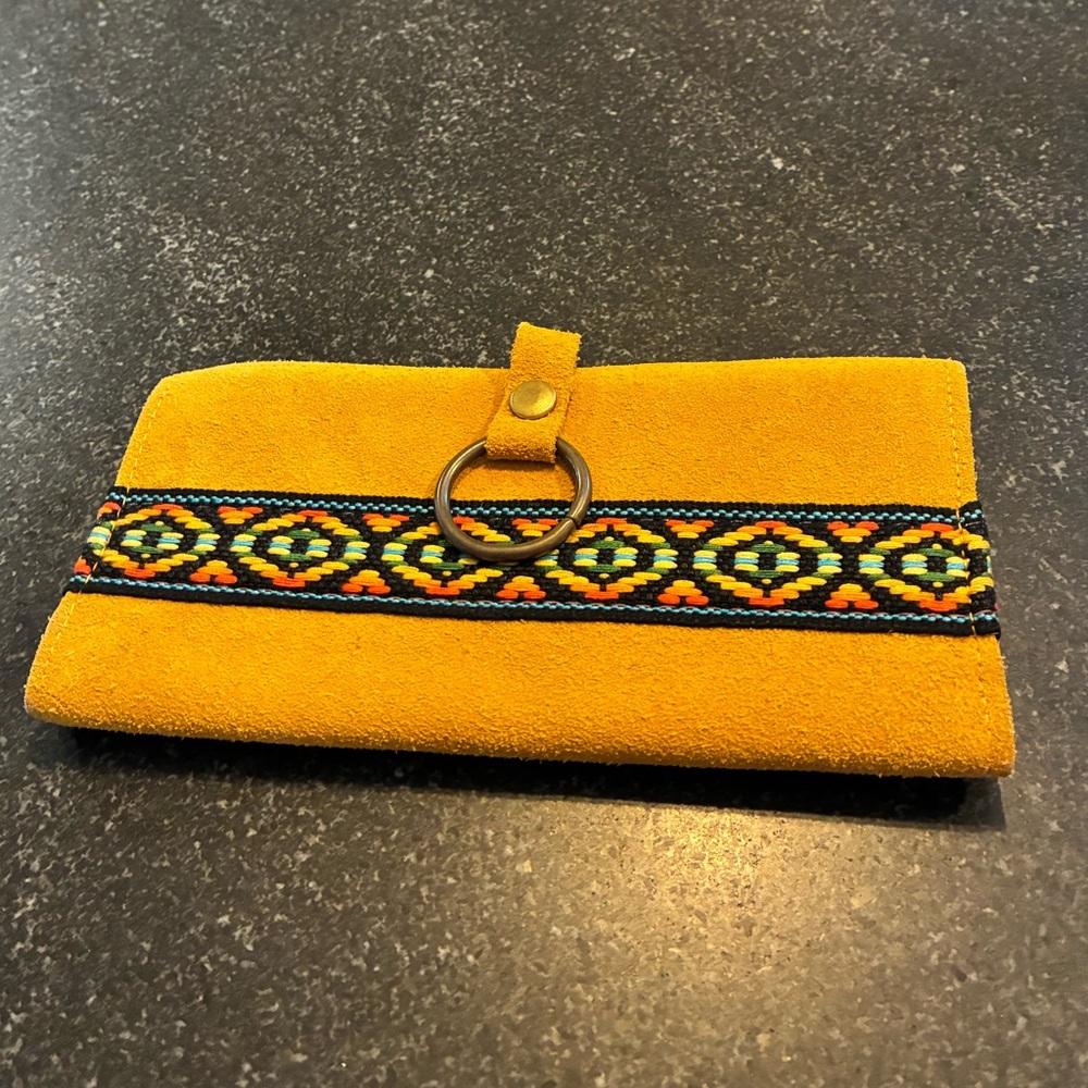 Native American suede leather souvenir Wallet